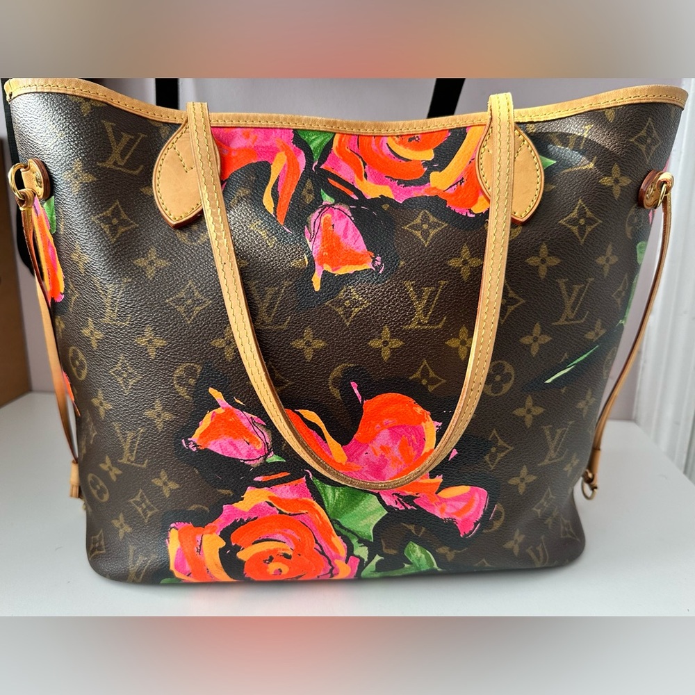 Louis Vuitton x Stephen Sprouse Monogram Roses Neverfull w/ insert - Picture 4 of 16